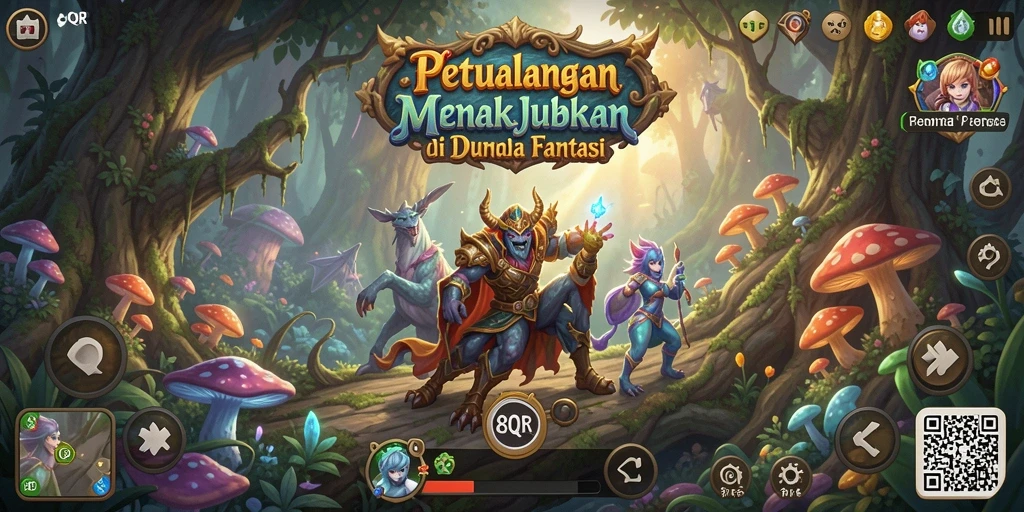 Tampilan gameplay <strong>8QR</strong> yang memukau di dunia petualangan.
