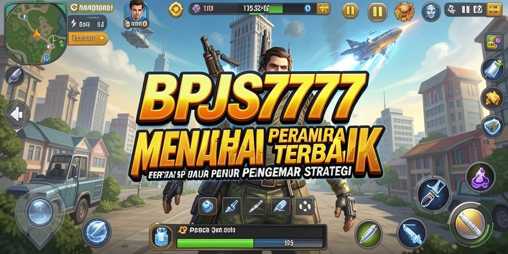 Tangkapan layar utama BPJS777 menampilkan aksi pertahanan menara yang mendebarkan.