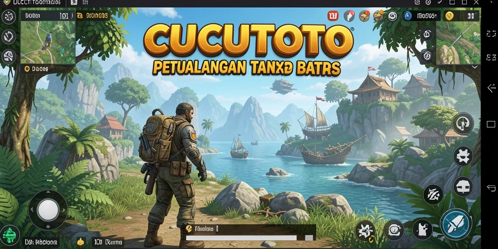 Tangkapan layar gameplay CUCUTOTO memperlihatkan petualangan seru di dunia terbuka.