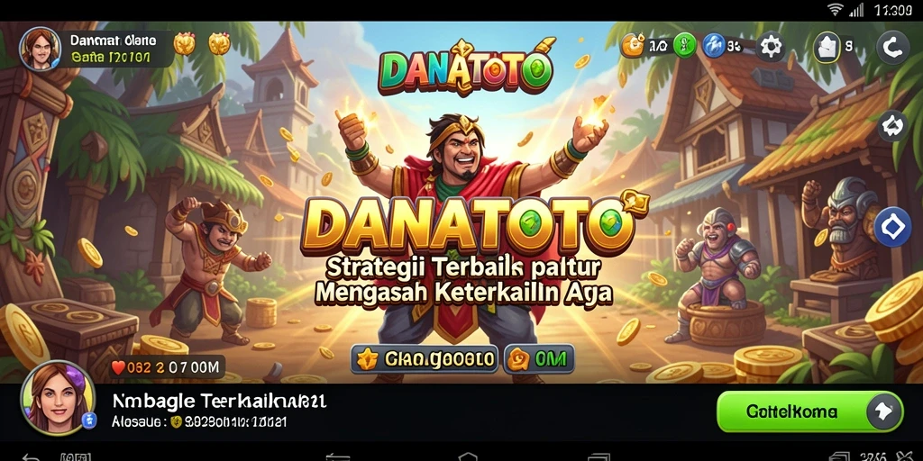 Gameplay seru dalam DANATOTO yang menantang strategi pemain.