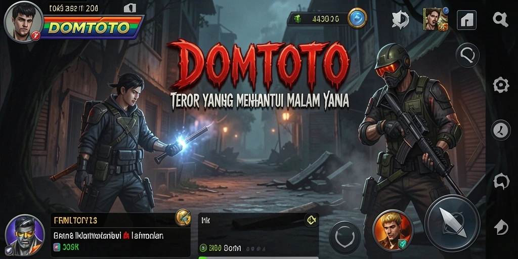 Screenshot gameplay menampilkan suasana horror yang mencekam.