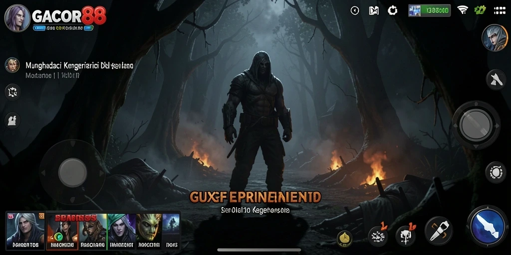Screenshot dari gameplay GACOR88 yang menampilkan suasana mencekam.