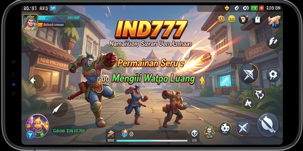 Tampilan gameplay menarik dari IND777 yang penuh warna.