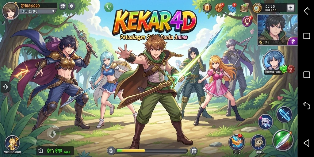 Tampilan gameplay menakjubkan di dunia Anime KEKAR4D.