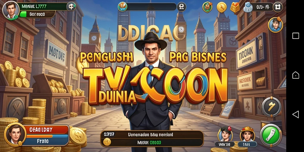 Tampilan utama gameplay L777 dengan elemen Tycoon.