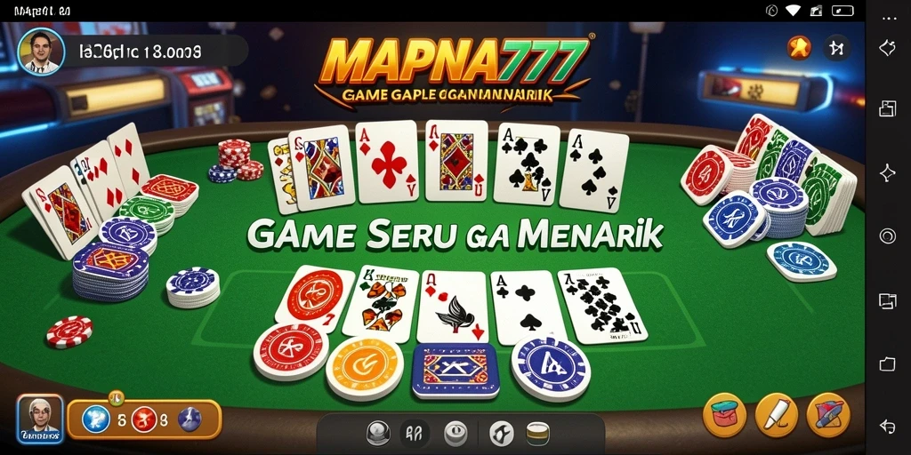 Tampilan seru gameplay Gaple di MAPNA777.
