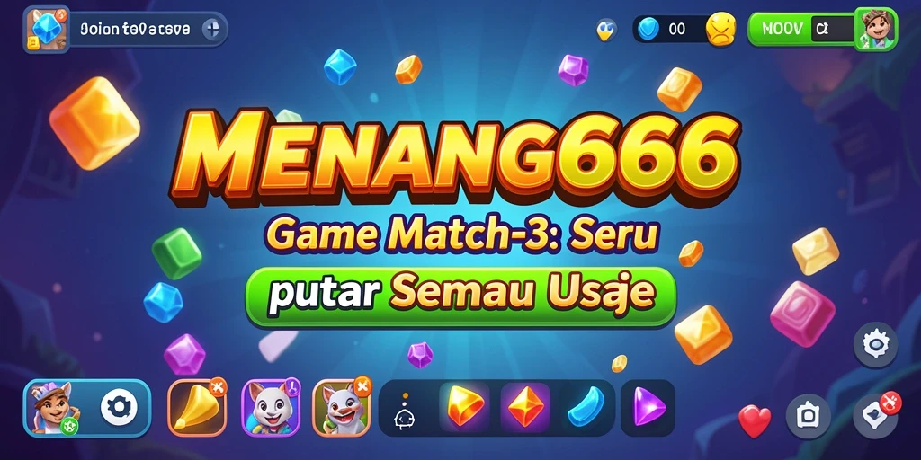 Tampilan gameplay seru di MENANG666 dengan berbagai warna dan item.