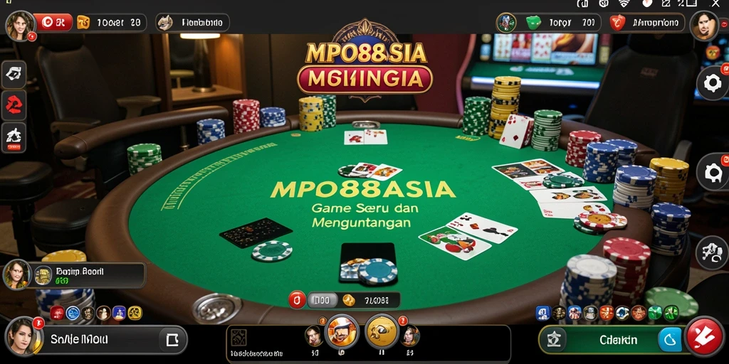 Screenshot MPO88ASIA menampilkan gameplay poker yang seru dan interaktif.