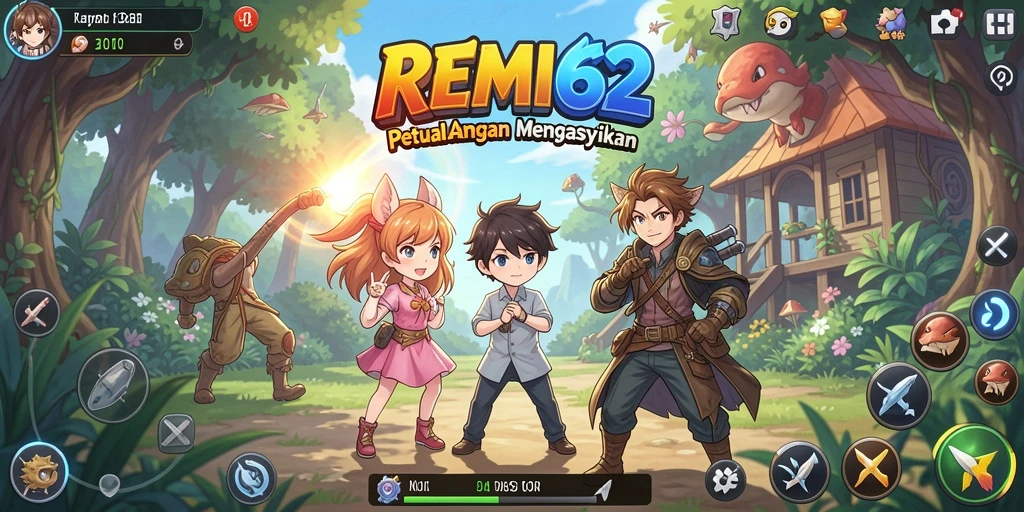 Tampilan gameplay anime yang menarik di REMI62.