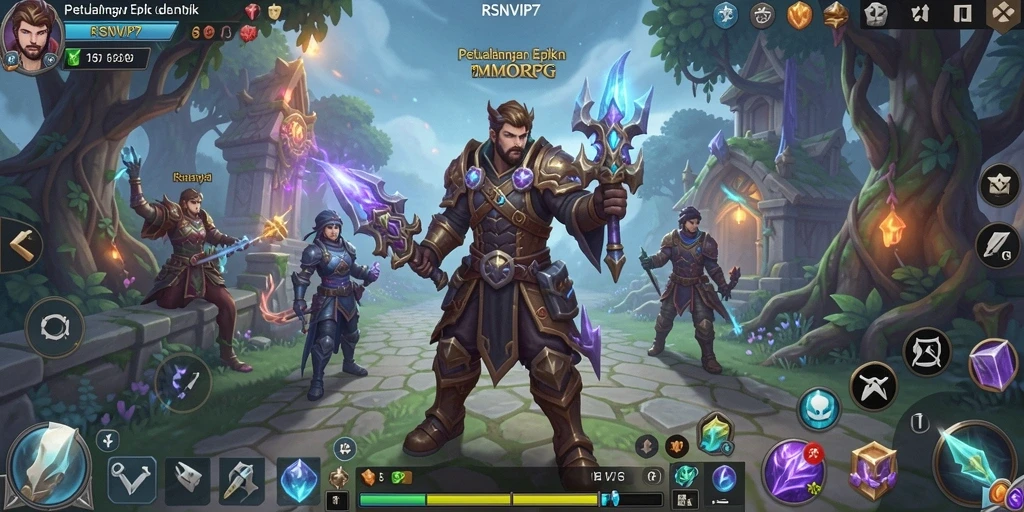 Screenshot gameplay RSNVIP7 dengan aksi seru dan karakter beragam.