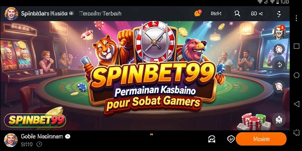 Screenshot gameplay SPINBET99 menampilkan suasana Kasino yang mendebarkan.