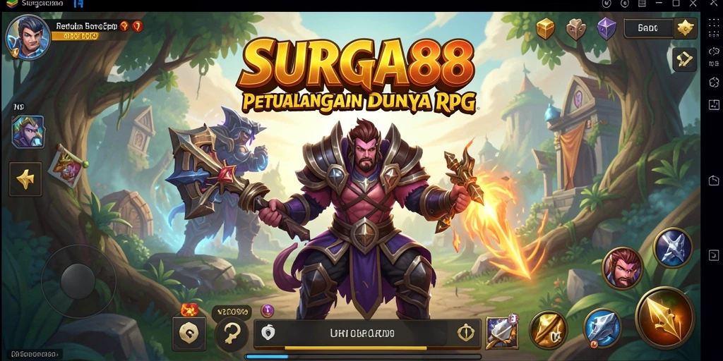 Gameplay epik di SURGA88 dengan pertempuran yang seru.