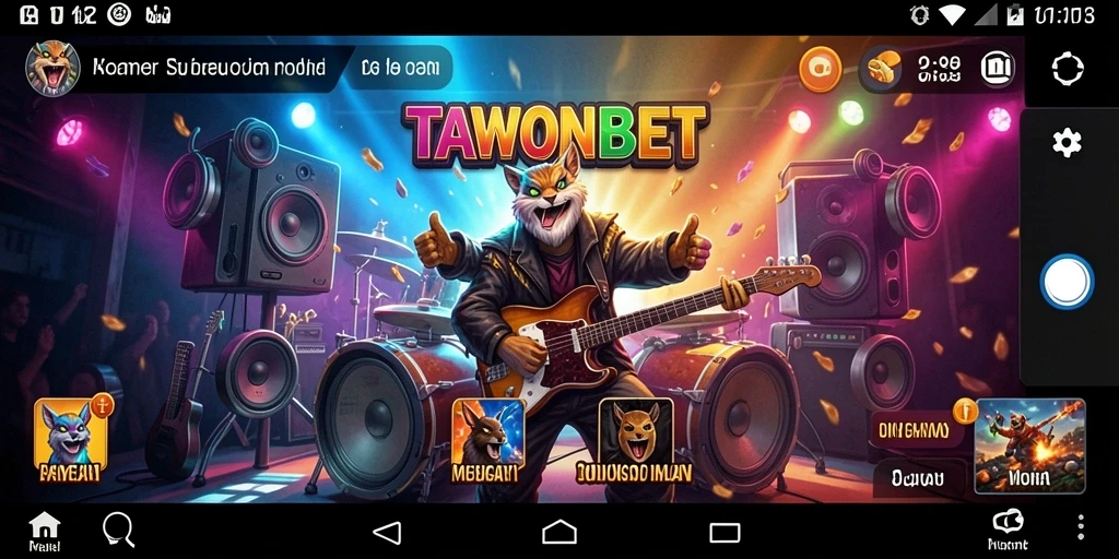 Gameplay seru di TAWONBET, aplikasi musik yang interaktif.